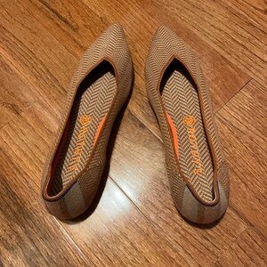 Rothy’s Merino Wool Camel Herringbone Points 9.5
